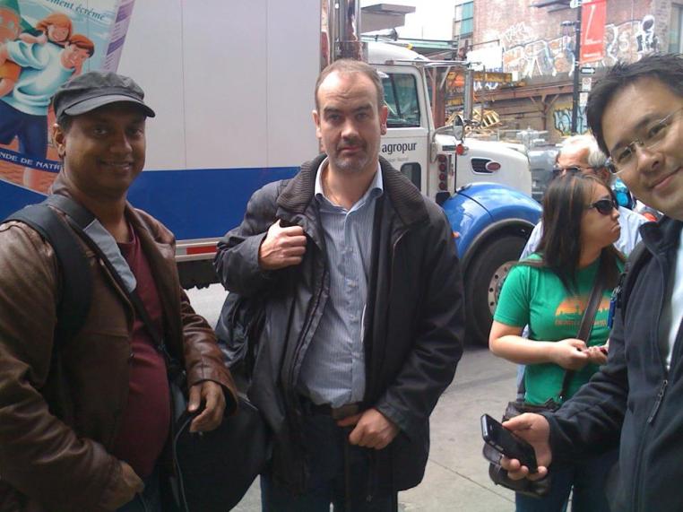 After Webcom Montreal May 2012, With Bertrand Duperrin (NextModernity), Jeremiah Owyang (Altimeter)