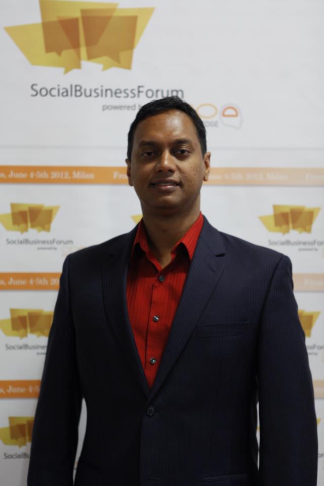 At Social Business Forum June 2012, Milan [photo: OpenKnowledge]